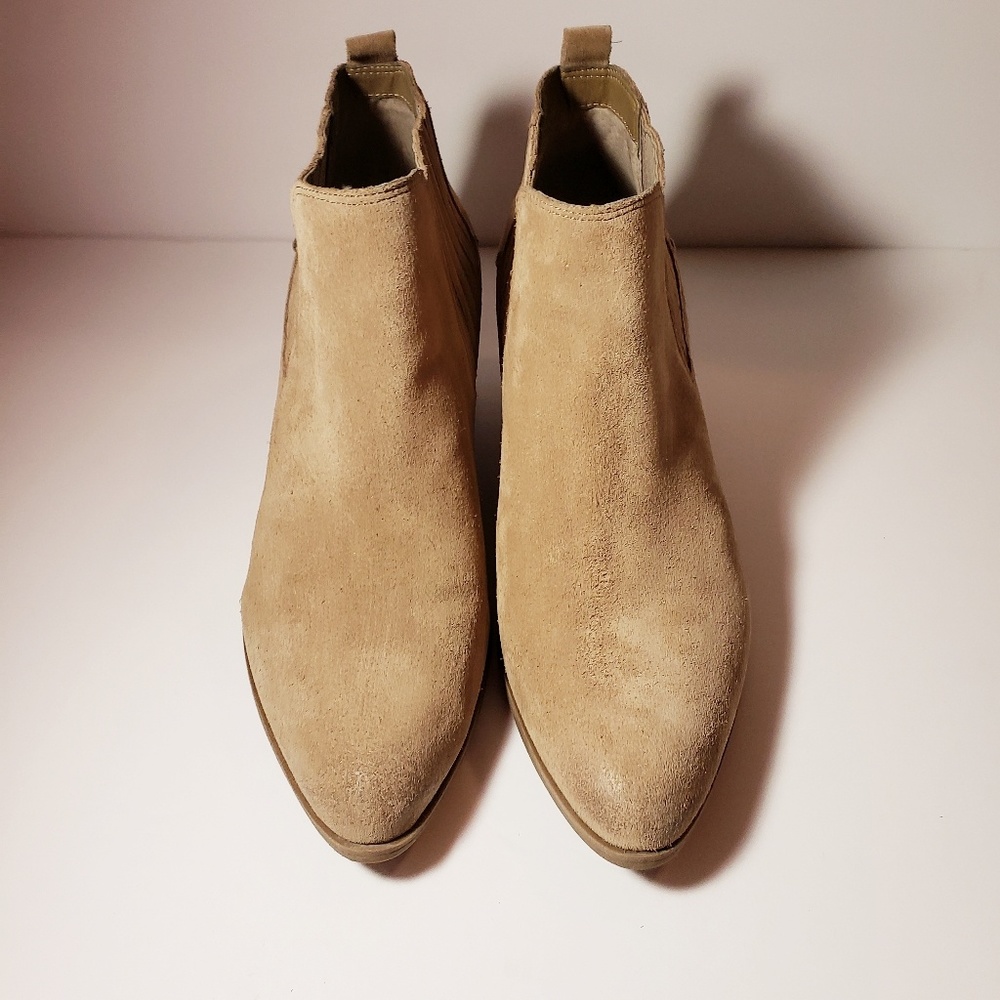 Crown Vintage Leather Suede Ankle Booties